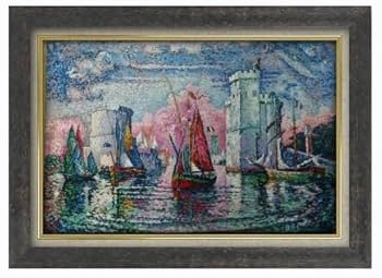 ポール・シニャック、【オトゥイユの橋】、希少画集画、新品高級額・額装付 ポール・シニャック、【オトゥイユの橋】、希少画集画、新品高級